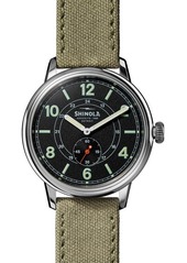 Shinola The Traveler Subsecond Canvas Strap Watch