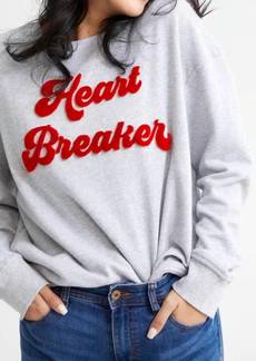 Shiraleah Heart Breaker Sweatshirt In Grey