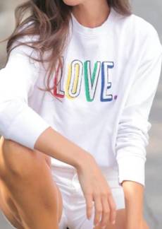 Shiraleah Love Sweatshirt In White