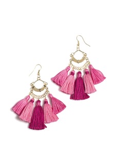 Shiraleah Sonya Tassel Earrings, Pink