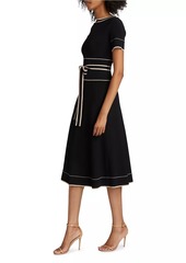 Shoshanna Addison Belted Knit Dress