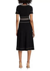 Shoshanna Addison Belted Knit Dress