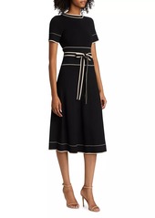 Shoshanna Addison Belted Knit Dress