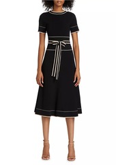 Shoshanna Addison Belted Knit Dress