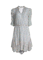 Shoshanna Alexandrina Ruffle Printed Dress