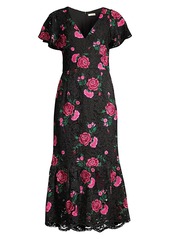 Shoshanna Audette Floral Lace Dress