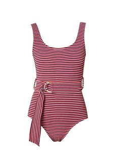 Shoshanna Belted One-Piece Swimsuit