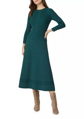 Shoshanna Brady Knit Fit & Flare Midi-Dress