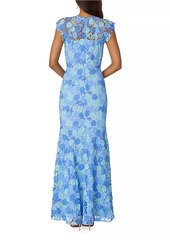 Shoshanna Carlotta Embroidered Floral Gown