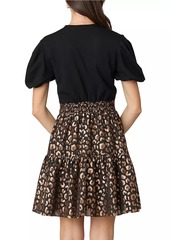 Shoshanna Cecilia Cheetah Print Minidress