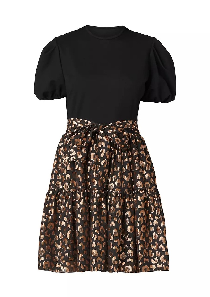 Shoshanna Cecilia Cheetah Print Minidress