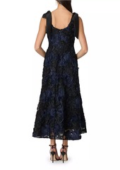 Shoshanna Dakota Textured Appliqué Dress