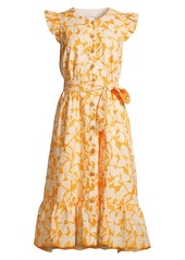 Shoshanna Della Embroidered Floral Dress