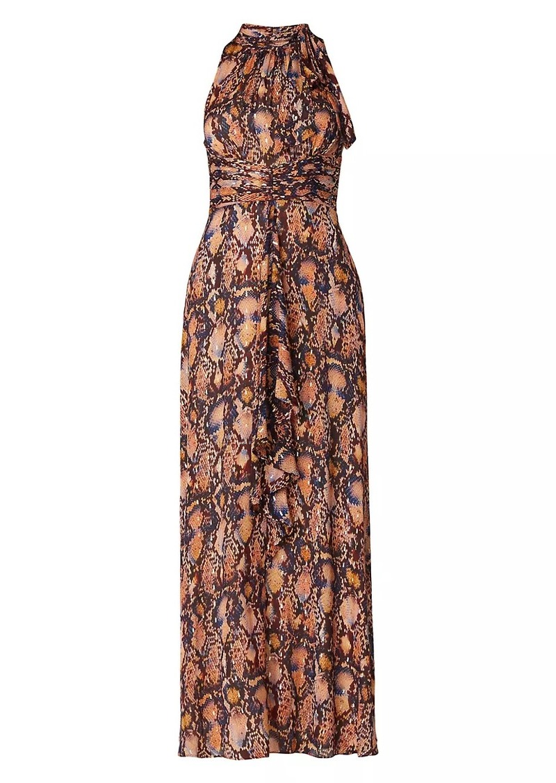 Shoshanna Faye Snakeskin Printed Dress