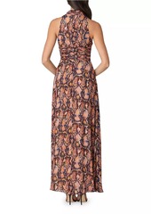 Shoshanna Faye Snakeskin Printed Dress