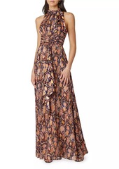 Shoshanna Faye Snakeskin Printed Dress