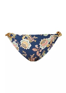 Shoshanna Floral Chain-Link Bikini Bottom