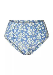 Shoshanna Floral High-Waist Bikini Bottom