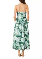 Shoshanna Hilde Strapless Floral Dress