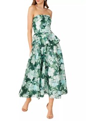 Shoshanna Hilde Strapless Floral Dress