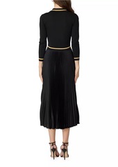 Shoshanna Jodie Pleated Midi-Dress