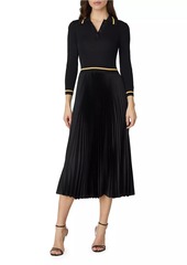 Shoshanna Jodie Pleated Midi-Dress