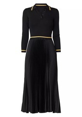 Shoshanna Jodie Pleated Midi-Dress