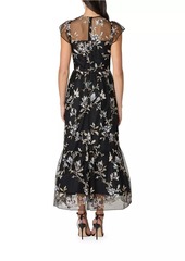 Shoshanna Josephina Floral Organza Dress