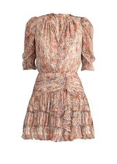 Shoshanna Kieran Blur-Print Minidress