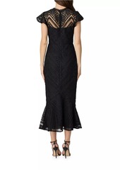 Shoshanna Lea Lace Midi-Dress