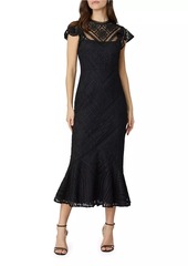 Shoshanna Lea Lace Midi-Dress