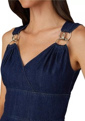 Shoshanna Presley Denim Ring Minidress