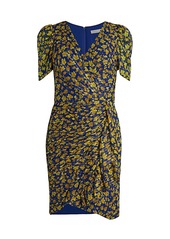Shoshanna Reinosa Silk-Blend Wrap-Effect Dress