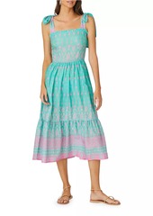 Shoshanna Remy Paisley Cotton Midi-Dress