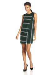 Shoshanna Women's Iggy Graphic Tweed Sleeveless Dress