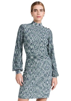 Shoshanna Women's Molly Long Sleeve Melange Knit Dress