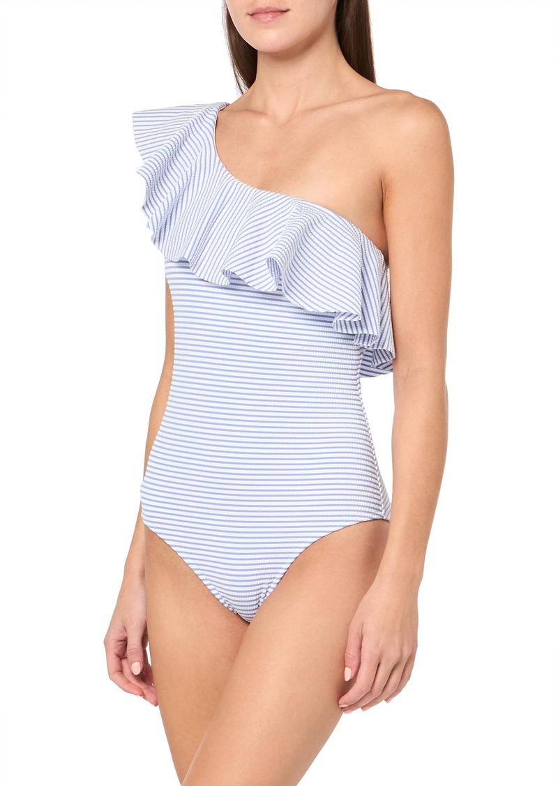 Shoshanna Women's Standard Swim Shoulder Ruffle One Piece