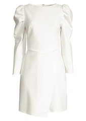 Shoshanna Upton Puff-Shoulder Sheath Dress