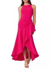 Shoshanna Verena Ruffled High-Low Maxi Dress