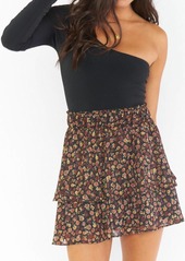 Show Me Your Mumu Aiden Mini Skirt In Midnight Floral