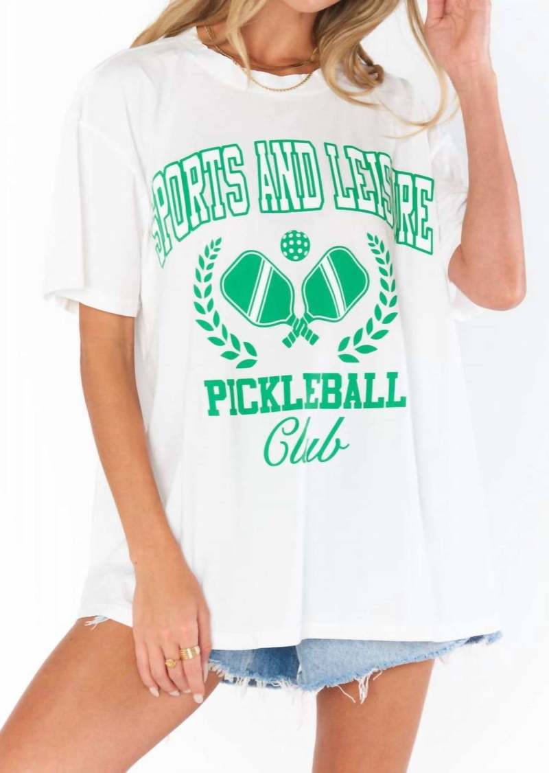 Show Me Your Mumu Airport Tee In Pickleball Club Graphic