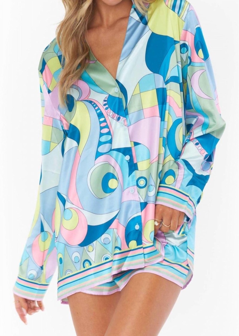 Show Me Your Mumu Early Riser Pj Set In Go Go Silky