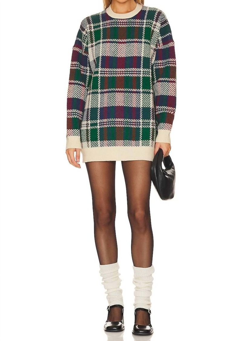 Show Me Your Mumu Ember Tunic Sweater In Holiday Plaid