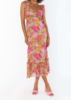 Show Me Your Mumu Lane Midi Dress In Carnaby Floral