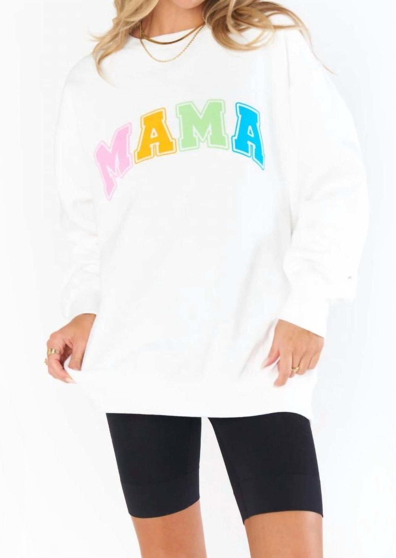 Show Me Your Mumu Mama Stanley Sweatshirt In White Multi