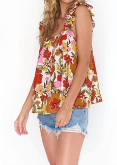 Show Me Your Mumu Mazzy Ruffle Tank In Far Out Floral