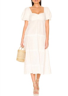 Show Me Your Mumu Odette Midi Dress In White
