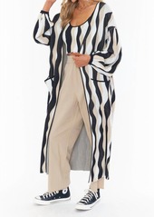 Show Me Your Mumu Out & About Cardi In Squiggle Stripe Knit