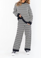 Show Me Your Mumu Samson Lounge Pant In Metro Geo Knit