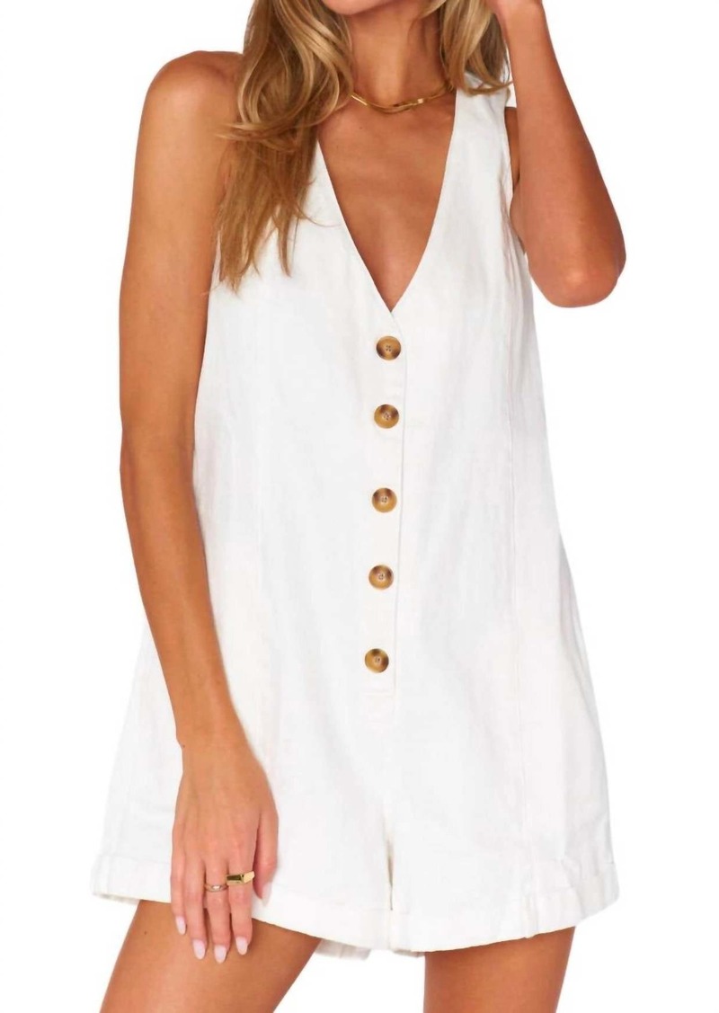 Show Me Your Mumu San Diego Romper In Sea Salt